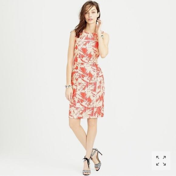J. Crew Tropical Sunfaded Sheath Dress - Picture 1 of 13